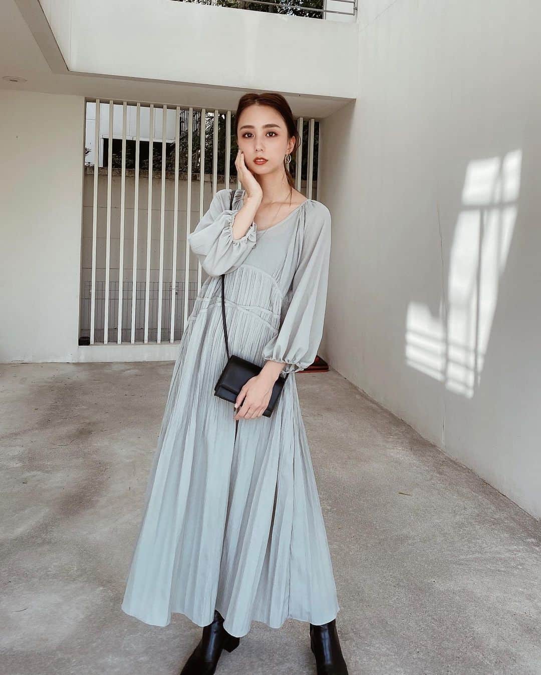 武村沙愛さんのインスタグラム写真 - (武村沙愛Instagram)「. カラーがかわいい褒められワンピ👗 秋になったらざっくりした白いニットカーデとか 合わせて着たい、、❤︎ . . #ACYM #ミントグリーン #ワンピース #大人カジュアルコーデ #ピスタチオカラー」8月30日 19時20分 - sachika_takemura