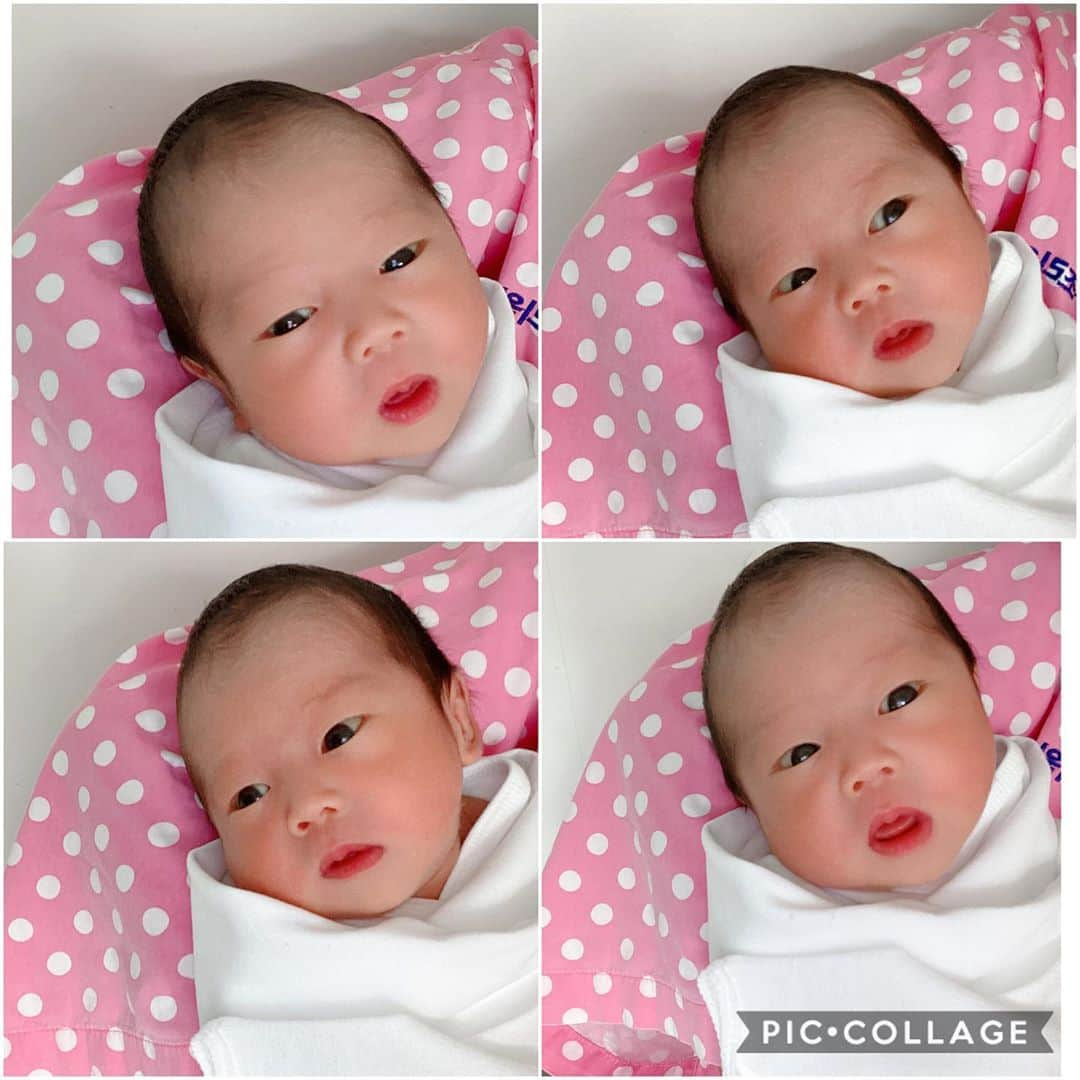 グンミ さんのインスタグラム写真 - (グンミ Instagram)「예정일 보다 13일이나 먼저 태어난 울애기, 건강하게 태어나줘서 고마워💛👶🏻💛#생후8일#도치맘#깜짝이사랑해」8月30日 19時45分 - g.mi