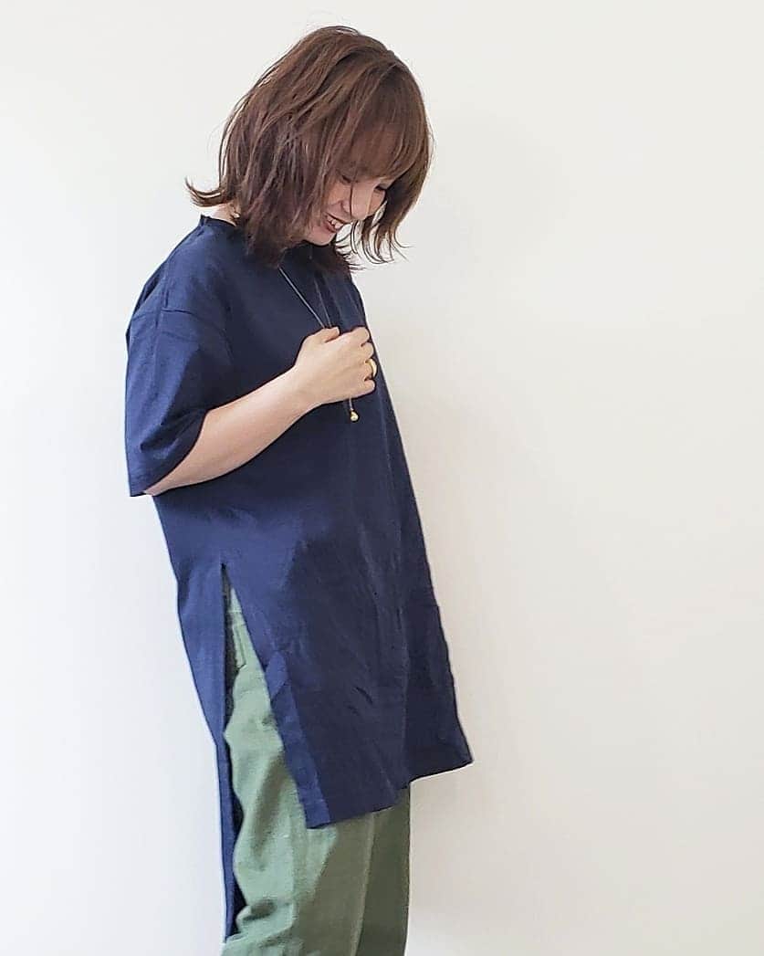 CHIHARUさんのインスタグラム写真 - (CHIHARUInstagram)「ネイビー×カーキ。  #sustainablefashion #oblekt @oblekt_jp」8月30日 20時29分 - 10090725c