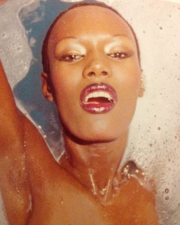 パット・マグラスさんのインスタグラム写真 - (パット・マグラスInstagram)「“Lips, like roses dropping myrrh.” — George Sandys ⚡️⚡️⚡️ @GraceJonesofficial, Paris (Blue Water Series), 1975 by #AntonioLopez ⚡️⚡️⚡️ #MatteTrance Lipstick shade ‘SUPREME’ #inspiration」8月30日 20時59分 - patmcgrathreal
