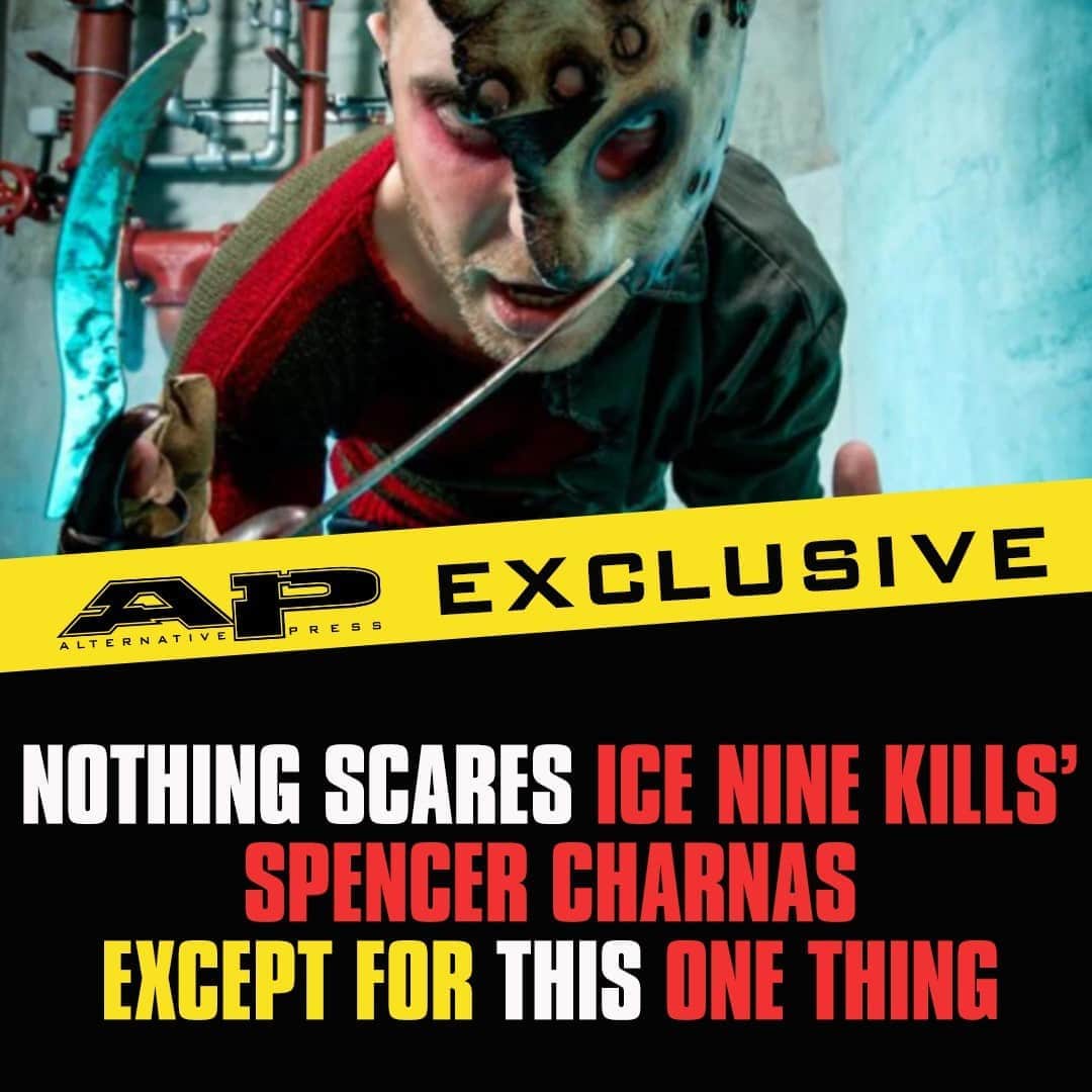 Alternative Pressさんのインスタグラム写真 - (Alternative PressInstagram)「@Spencerink reveals his secret fears, the horror-movie killer he'd like to be attacked by and the one thing that patently repulses him ⁠ LINK IN BIO⁠ .⁠ .⁠ .⁠ #spencercharnas #iceninekills #ice9kills #spencercharnasfears #horrormoviekillers #ink #horror #horrormovies #alternativepress #altpress」8月31日 7時01分 - altpress