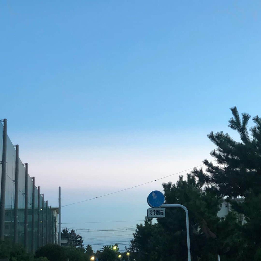 奥山佳恵さんのインスタグラム写真 - (奥山佳恵Instagram)「・ 今日の夕方の空の色。 青と青のあいだが淡いピンクで  こんなキレイなグラデーション、  絵で表現するのはとても大変！  地球はなんて芸術家！  なんて感動していたら  今日の昼間に、同じく 空を眺めたダンナから 送られてきた、夏の空が。  結果、今日はフーフで 空ばかりを見ていた。 ・」8月30日 22時58分 - okuyama_yoshie