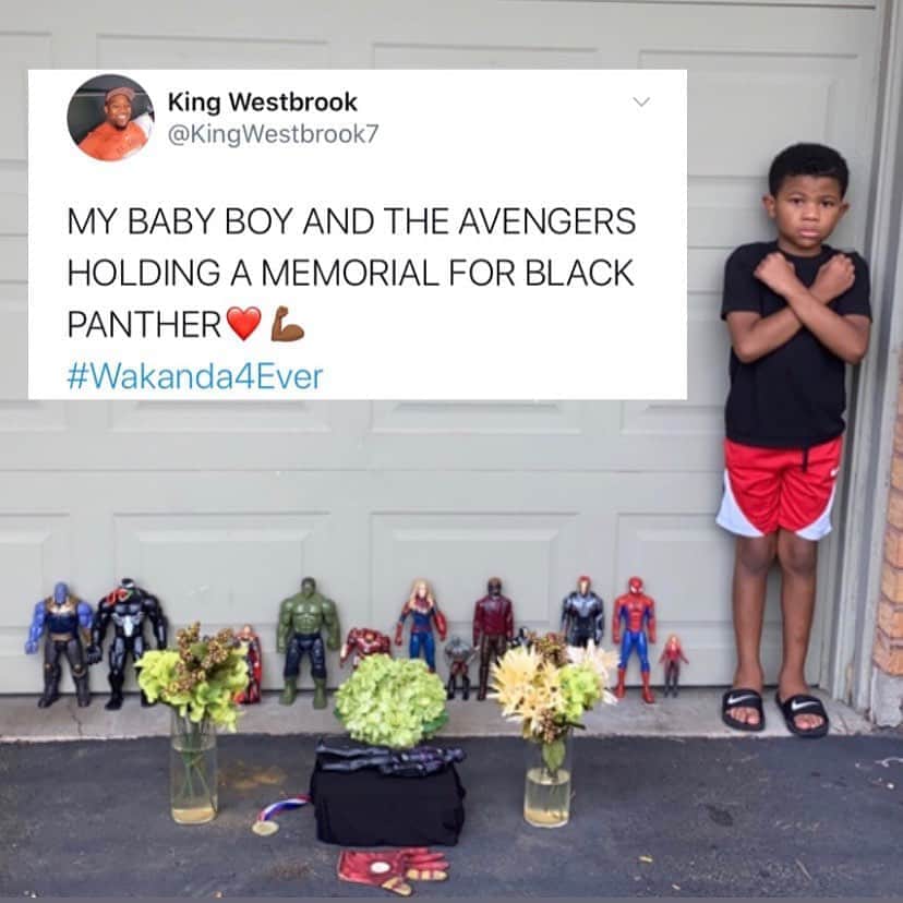 Average Parent Problemsのインスタグラム：「😥 #wakandaforever #chadwickboseman // twitter: kingwestbrook7」