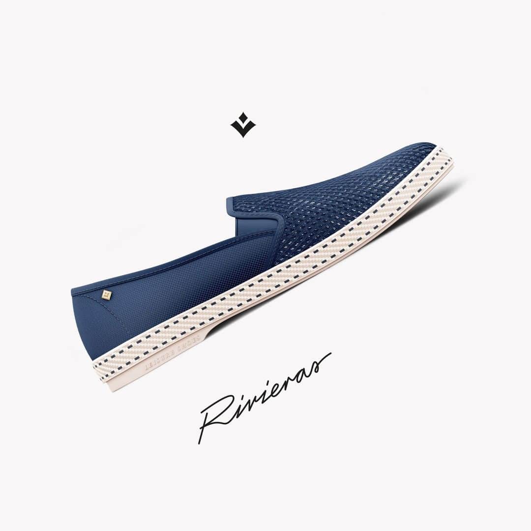 のインスタグラム：「is Classic Canvas & Mesh Bleu de travail modèle en toile et fillet de coton is Classic Canvas & Mesh Working blue canvas & mesh style  #rivieras #rivierasis #rivierasshoes #rivierasclassic」