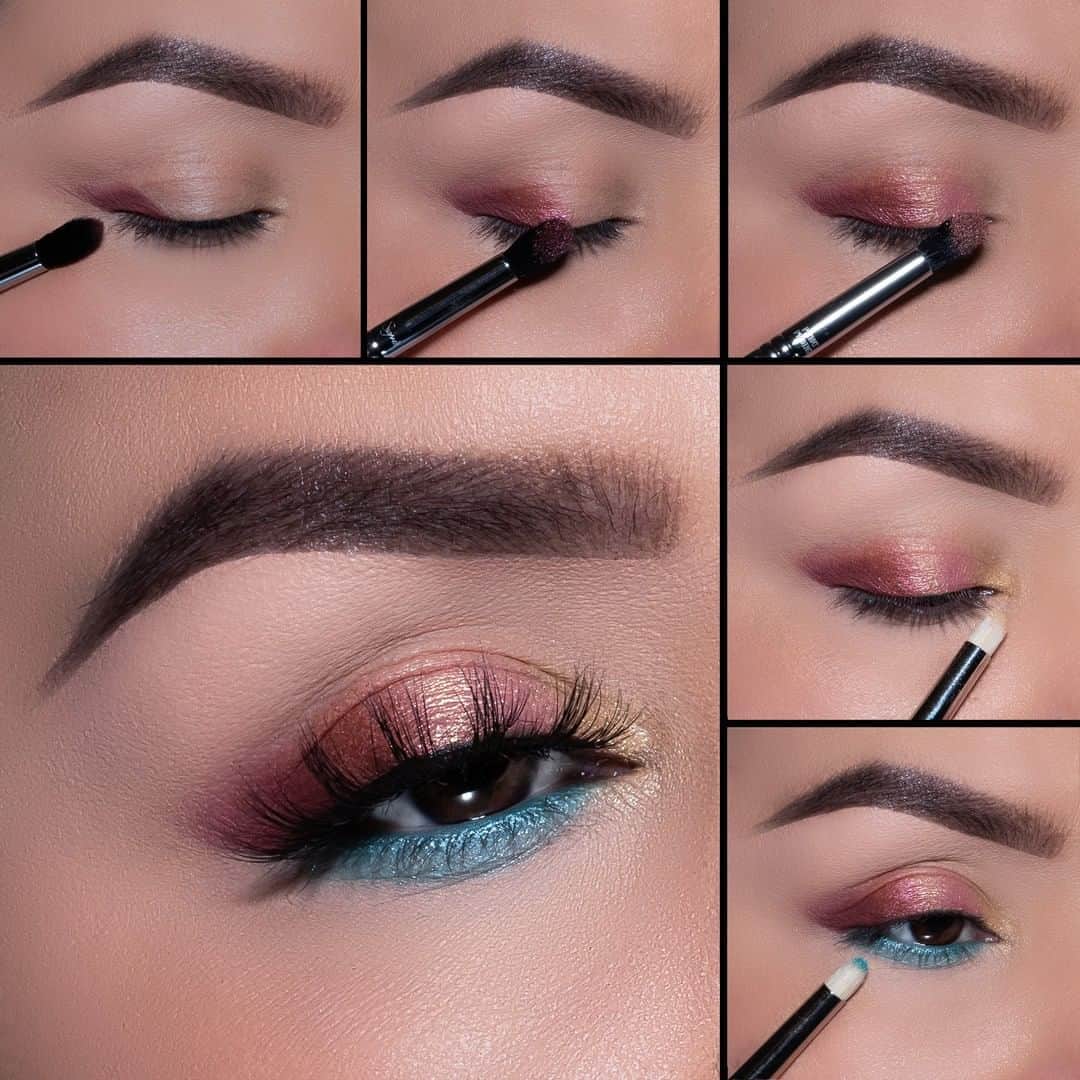 Motives Cosmeticsさんのインスタグラム写真 - (Motives CosmeticsInstagram)「May your week ahead be as bright & fun at this eye look from @ElyMarino using the @Thalia x Motives VIVA Palette.  Get the look: 1.Begin with a fluffy pencil brush and the color “Rhythm” and apply to the outer corner of the lid. 2.Taking “Frisky” apply to the lid over lapping the last color slightly! Keeping the color closet to the lash line. 3.Taking “Heat”apply to the lid over lapping the last color slightly! Keeping the color closet to the lash line. 4.Apply “Sun Beam” to the inner corner of the eyes. 5.Using “Splash” blend underneath the lower lash line. . . . . . #motivescosmetics #motives #makeup #beauty #makeupartist #mua #girlboss #entrepreneur #beyourownboss #everydaymakeup #naturalmakeup #everydaybeauty #beautywithbenefits #beautyexperts #thaliaxmotvies #vivalavida #gtl #getthelook #eyemakeup」8月31日 5時00分 - motivescosmetics