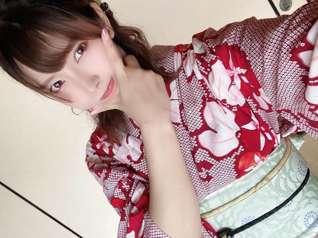 のインスタグラム：「浴衣🥺💓」