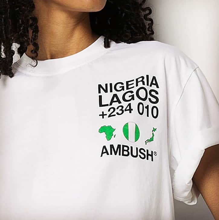 AMBUSHさんのインスタグラム写真 - (AMBUSHInstagram)「Supporting our friends in #Nigeria #LAGOS 💚🇳🇬 @ourhomecoming. Now avail at @brownsfashion 🇳🇬」8月31日 16時57分 - ambush_official