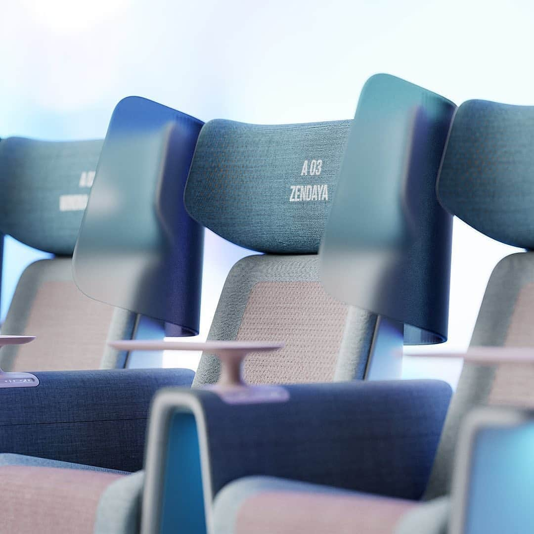 HYPEBEASTさんのインスタグラム写真 - (HYPEBEASTInstagram)「#hypeAF: London-based agency @layer_design has conceptualized movie theater seats that aim to limit the spread of COVID-19. The seats are made with antibacterial, antifungal and antiviral fabrics that are intricately woven with copper oxide threads. Constructed without any crevices, to prevent dirt and other unsanitary buildups, the chairs have been made for easy cleaning. Protective semi-translucent screens are placed at the headrests to create a barrier between neighboring audiences. Virus-killing UV lights are installed behind each seat as well as in built-in cubbies for extra sterilization.⁠⠀ Photo: LAYER」8月31日 8時46分 - hypebeast