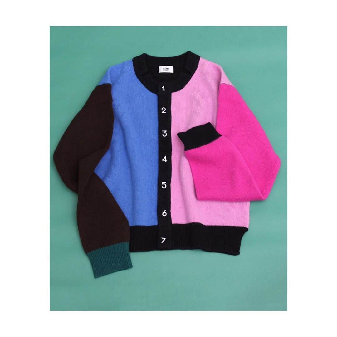 iami_official_instagramさんのインスタグラム写真 - (iami_official_instagramInstagram)「【 reservation】  定番の数字刺繍カーディガン。  いつもの単色に加えてマルチカラーが新登場。カラーブロックがおもちゃのよう。  lime/gray/navy/ mulch yellow/mulch pink  crew neck ¥10,100+tax  V neck ¥10,100+tax  zozotown.ambidex storeにてご予約受付中。 ____________________________  #iamiinfact  #latlierdusavon  @latelier_du_savon_official  @ambidex_store」8月31日 8時53分 - iamiinfact