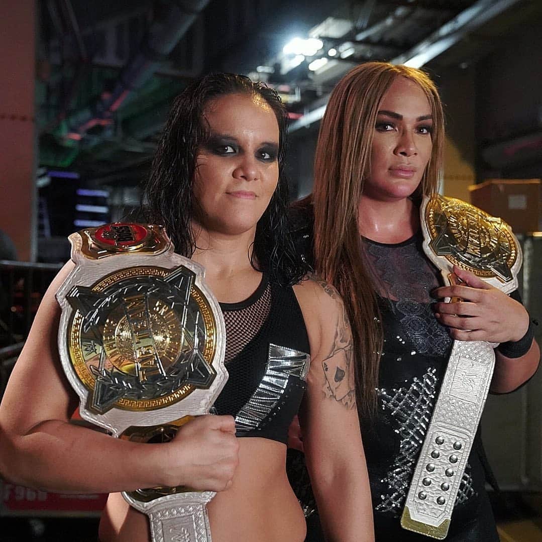 WWEさんのインスタグラム写真 - (WWEInstagram)「#AndNew Women’s #TagTeamChampions! @qosbaszler & @niajaxwwe now hold the titles! #WWEPayback」8月31日 9時40分 - wwe