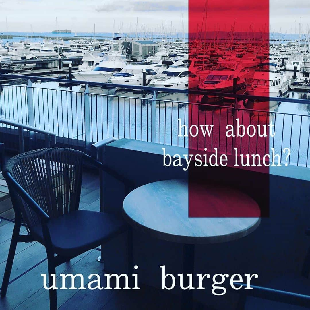 umamiburgerjpnさんのインスタグラム写真 - (umamiburgerjpnInstagram)「umami  burger横浜ベイサイド店では.  フードコート内に. 海の見える素敵なロケーションで. ゆっくりお食事が出来る. テラス席をご用意しています⚓️ . まだまだ暑い日が続いてます💦 . 潮風を感じながら. 美味しいハンバーガーと🍔ビール🍺 いかがでしょうか？ . #ウマミバーガー  #グルメバーガー #横浜グルメ  #横浜ランチ  #横浜ベイサイドマリーナ  #ウマミバーガー有明ガーデン店  #ウマミバーガー錦糸町パルコ店  #ウマミバーガー南町田グランベリーパーク店  #ウマミバーガー恵比寿三越店  #ウマミバーガーみなとみらい店  #ウマミバーガー青山店  #横浜デートスポット  #横浜ドライブ」8月31日 10時19分 - umamiburgerjpn