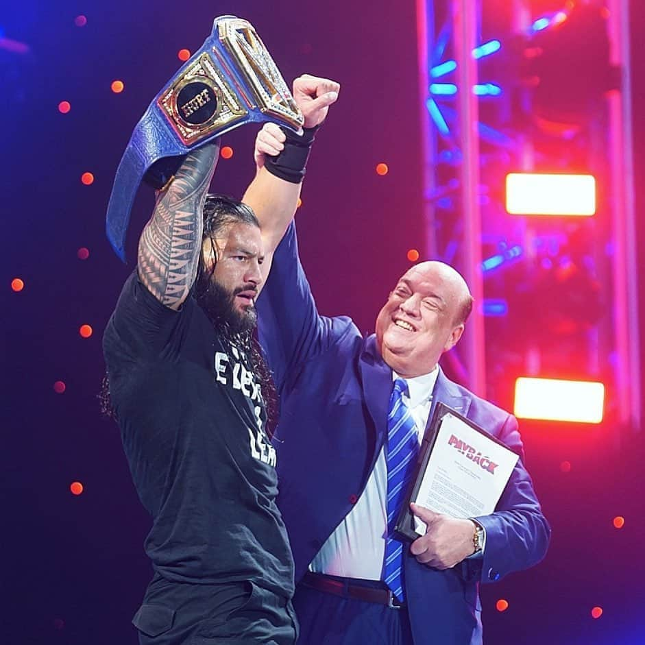 WWEさんのインスタグラム写真 - (WWEInstagram)「The #BigDog runs the yard once again! @romanreigns is the new #UniversalChampion! #WWEPayback」8月31日 10時45分 - wwe