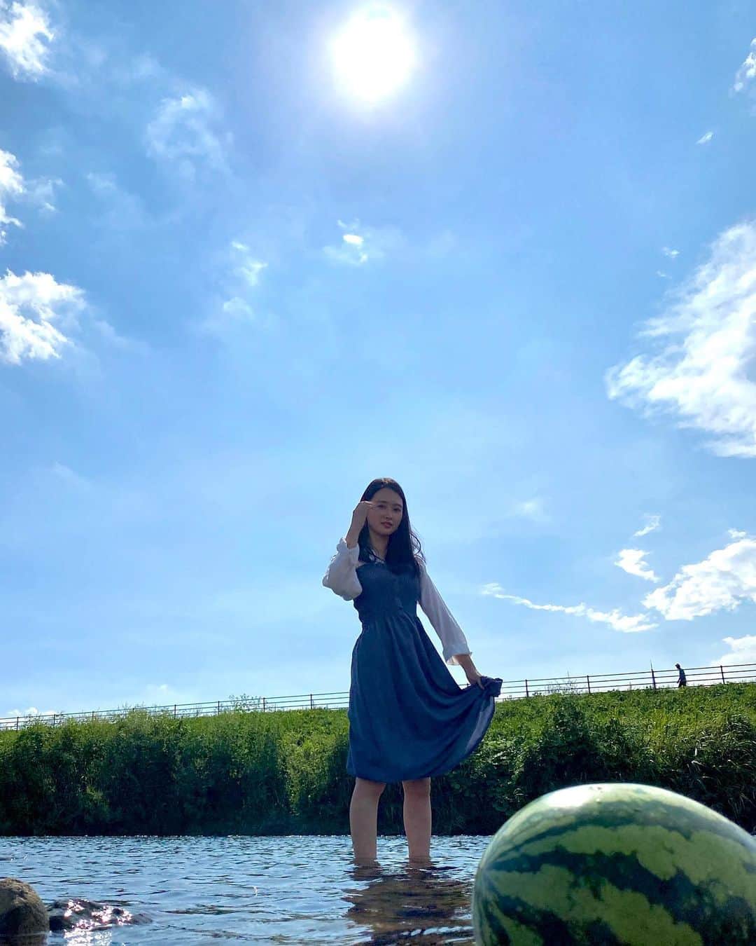 前川歌音さんのインスタグラム写真 - (前川歌音Instagram)「‪八月は終わっちゃうけど夏はまだ終わらないでほしいな🍉‬」8月31日 12時47分 - kanon_maekawa