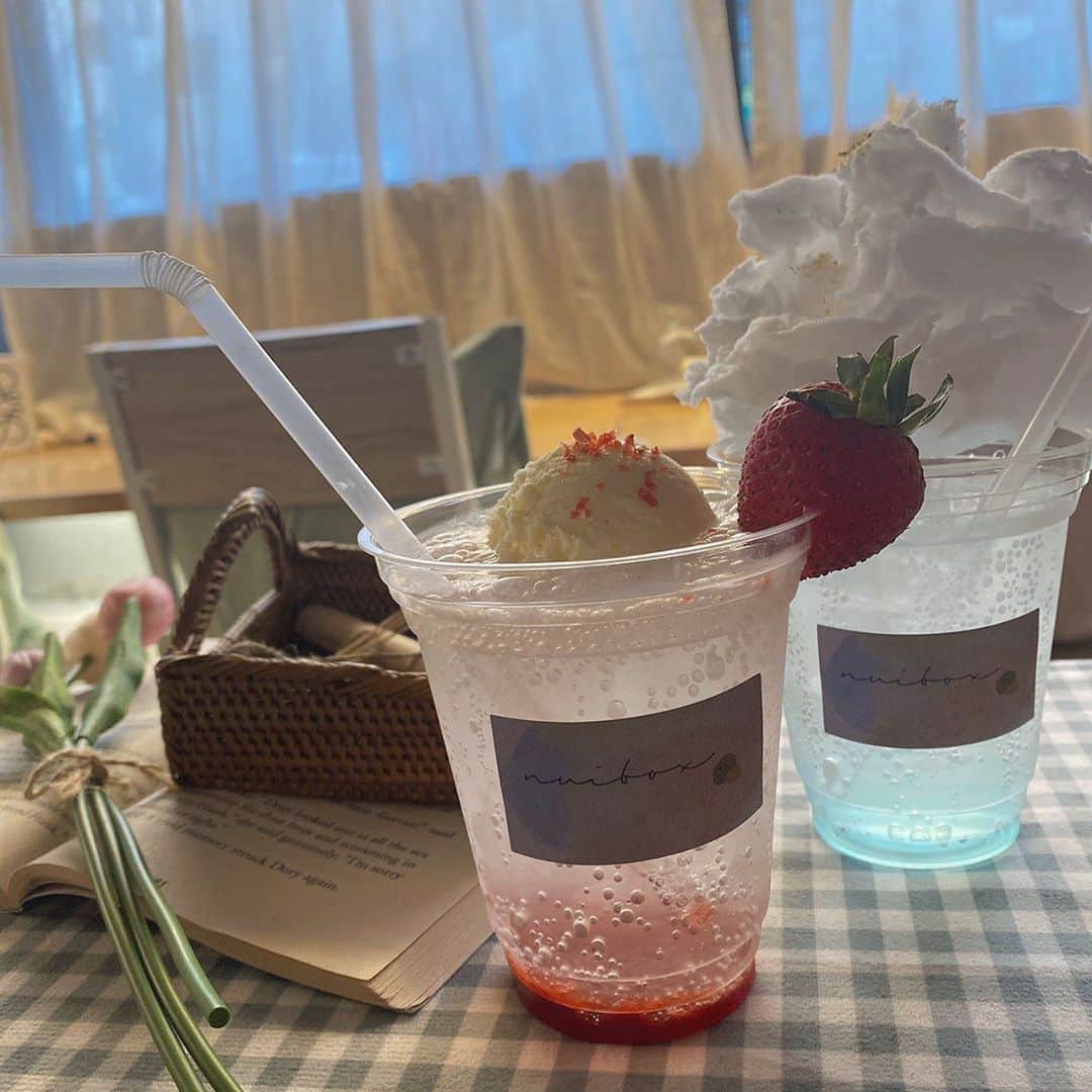 大場美奈さんのインスタグラム写真 - (大場美奈Instagram)「🍓 #nuibox #cafe #韓国っぽカフェ」8月31日 15時37分 - obamina__43