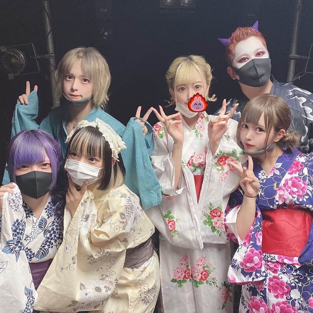 たっしーのインスタグラム：「みんな浴衣似合うねっ😚 ＊ #モノクローン #虹色担当 #たっしー #アイドル #浴衣」