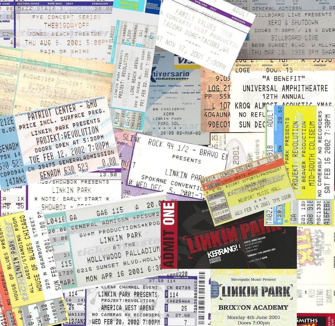 リンキン・パークのインスタグラム：「During the Hybrid Theory Era, we played over 250 shows between 2000-2002. Which of those shows were you at? #HybridTheory20」