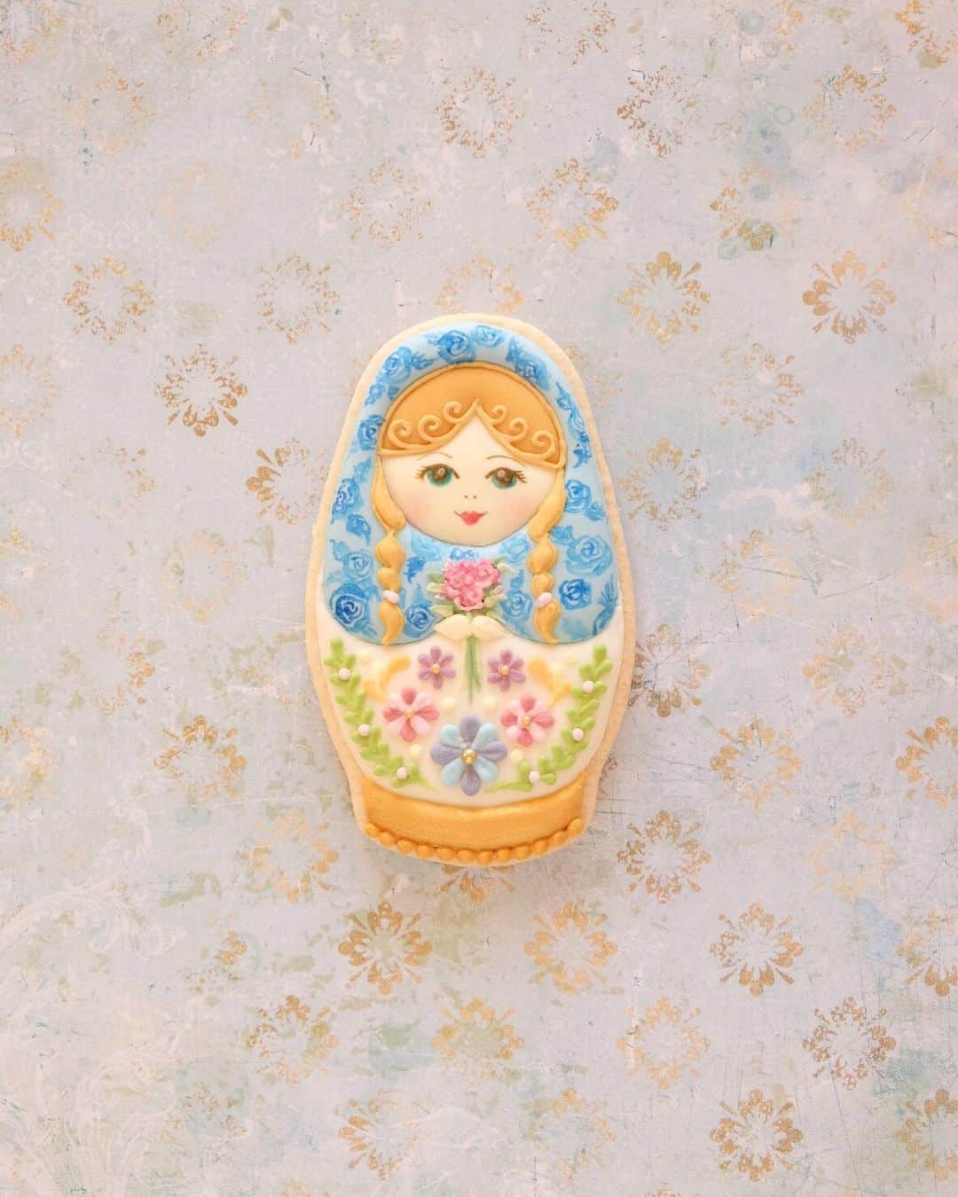 KUNIKAのインスタグラム：「Matryoshka cookie 💎﻿ ﻿ いつかロシアに行きたい、絶対に行きたい...!!﻿ ﻿ #artofkunika」