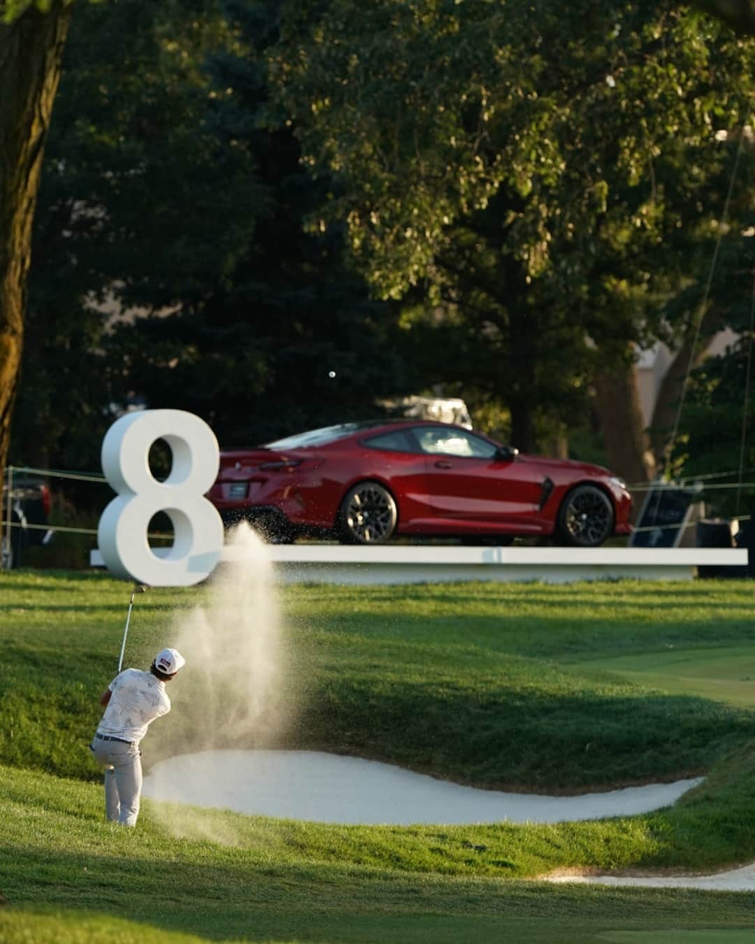 BMWさんのインスタグラム写真 - (BMWInstagram)「Classic course, a classy car, and a thrilling finish between Jon Rahm and Dustin Johnson, seeing Rahm winning the BMW Championship last Sunday. #TheM8 #BMW @BMWM @BMWGolfsport #BMWchamps #DrivenByPassion #BMWgolfsport  __ BMW M8 Competition Coupé: Fuel consumption in l/100 km (combined): 10.6. CO2 emissions in g/km (combined): 242. Further information: www.bmw.com/disclaimer.  	 Acceleration (0-100 km/h): 3.2 s. Power: 460 kW, 625 hp, 750 Nm. Top speed (limited): 250 km/h (with optional M Drivers Package: 305 km/h).」8月31日 18時30分 - bmw