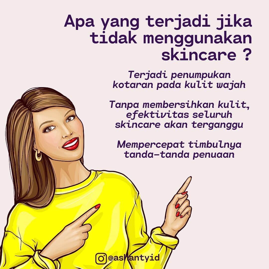 のインスタグラム：「Apa yang terjadi jika kita tidak menggunakan skincare ?   Terjadi penumpukan kotaran pada kulit wajah  Tanpa membersihkan kulit, efektivitas seluruh skincare akan terganggu  Mempercepat timbulnya tanda-tanda penuaan  Sumber : https://bit.ly/2QBJCGI  ______________________________ Informasi dan pemesanan  Ashanty Beauty Cream  WA: 081287388885 WA: 081293823950 WA: 087778489900 WaA: 085781140354 ⚡️ Fast Respons Click Link On Bio Instagram @ashantyid ❣️ ______________________________ #ashantybeautycream #creamashanty #skincareashanty #skincare #skincareartis #skincarelokal #creamwajah #creamperawatanwajah #obatjerawat #jerawat #kosmetik #krimwajah #creamwajah #whiteningcream #ashantyid #ashanty #ahha #kepastian #aurelhermansyah」