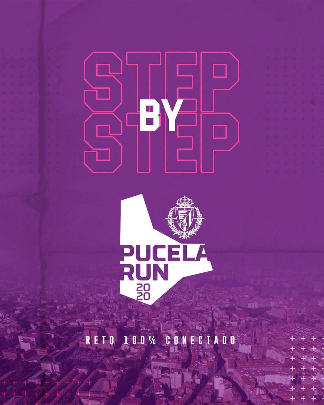 ロナウドのインスタグラム：「🏃‍♀💜🏃 ¡Ya puedes inscribirte en la @PucelaRun!  Sólo 6 pasos para recorrer 2K, 5K o 10K.  #RealValladolid  #PucelaRUN」