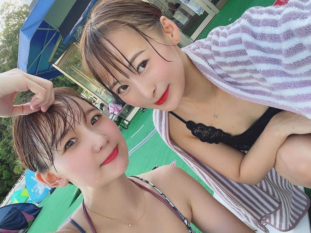 大段舞依さんのインスタグラム写真 - (大段舞依Instagram)「﻿ ﻿ スライダーいっぱい乗って綺麗だった﻿ 髪の毛もびちょびちょのボサボサ（笑）😂﻿ ﻿ ﻿ #夏の思い出 #プール﻿ ﻿」8月31日 20時05分 - maichi_1004