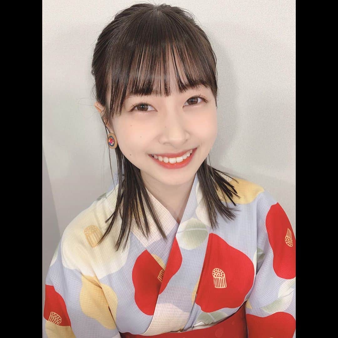 松岡はなのインスタグラム：「浴衣〜🎐⚡️✨」