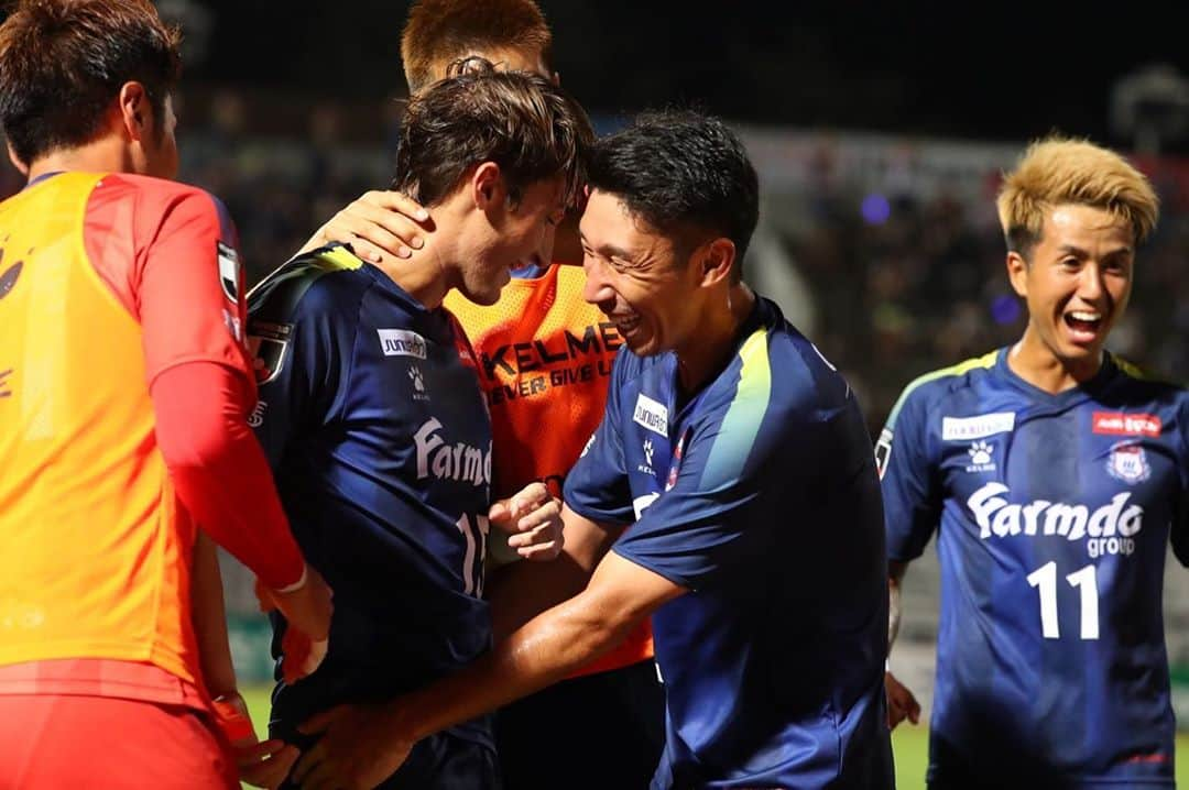 金城ジャスティン俊樹のインスタグラム：「💥⚽️ 今季初ゴール！ 応援ありがとうございました！ 次こそ勝てるようにまた頑張ります💪🏼」