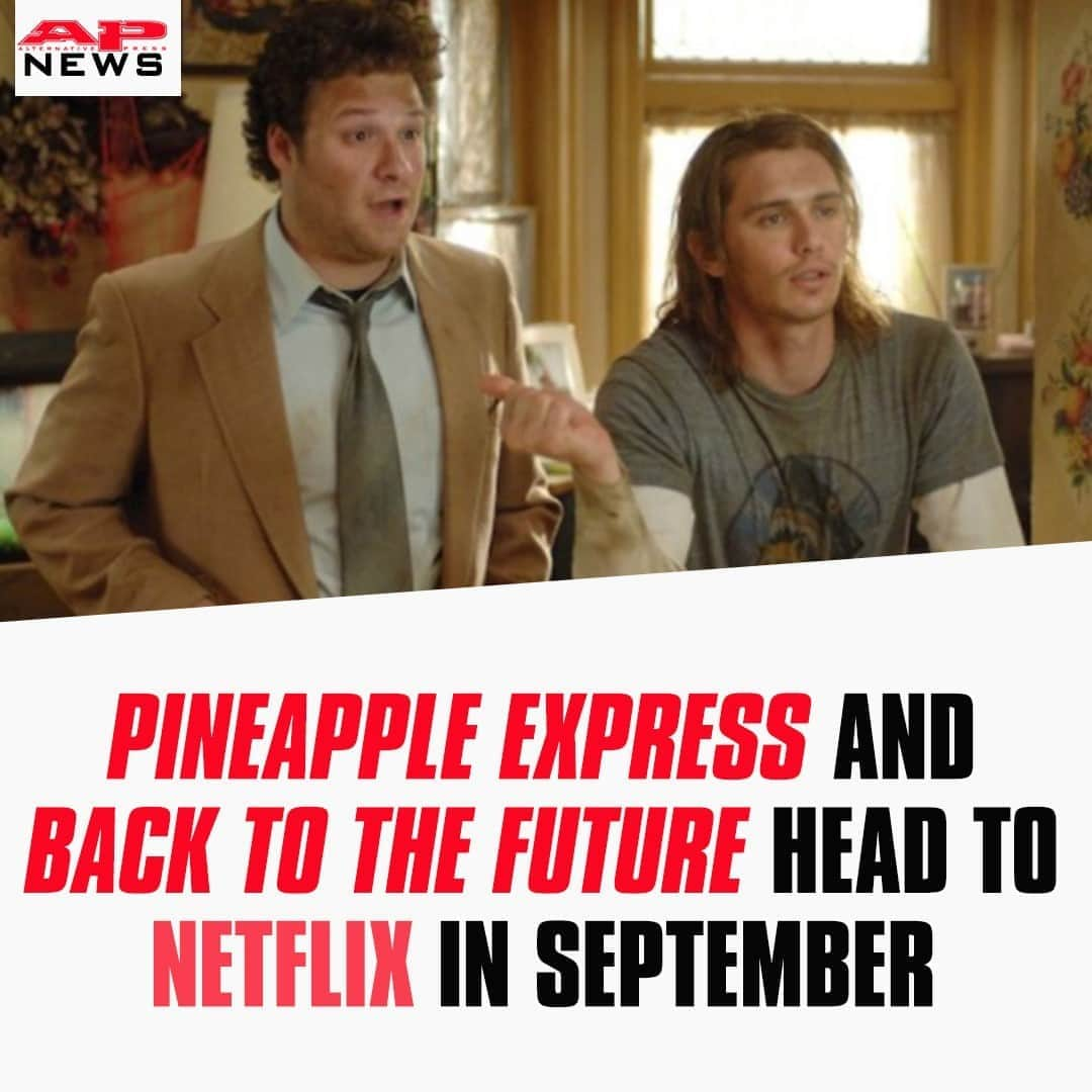 Alternative Pressさんのインスタグラム写真 - (Alternative PressInstagram)「You can start binge-watching some classic comedies including ‘Pineapple Express’ and ‘Not Another Teen Movie’ on @netflix in September ⁠ LINK IN BIO⁠ .⁠ .⁠ .⁠ #netflix #pineappleexpress #notanotherteenmovie #backtothefuture #comedies #classiccomedies #bestcomedymovies #septembernetflixlineup #alternativpress #altpress」8月31日 23時01分 - altpress