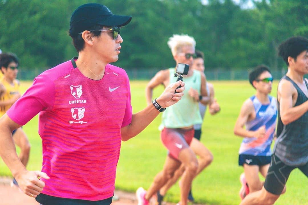 秋本真吾のインスタグラム：「SPRINT TRAINING @daichi_0913   #神野大地 #スプリントトレーニング #秋本真吾」