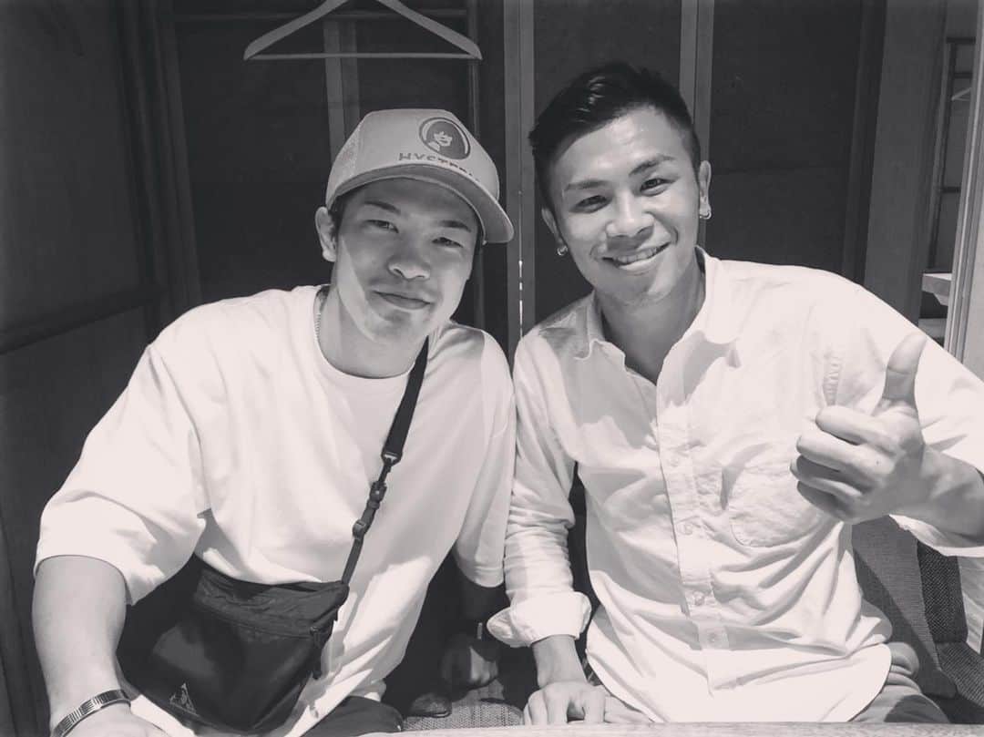 田中恒成のインスタグラム：「・ 人間味と行動力、たくさんの魅力の持ち主。 #同い年 #名古屋 #ボクサー #水野拓哉」