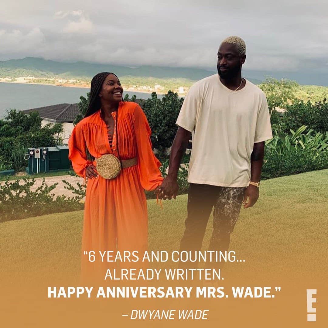 E! Onlineさんのインスタグラム写真 - (E! OnlineInstagram)「Gabrielle Union and Dwyane Wade's anniversary tributes proved that after 6 years, there's still love in the atmosphere. ❤️ (📷: Instagram)」9月1日 0時02分 - enews