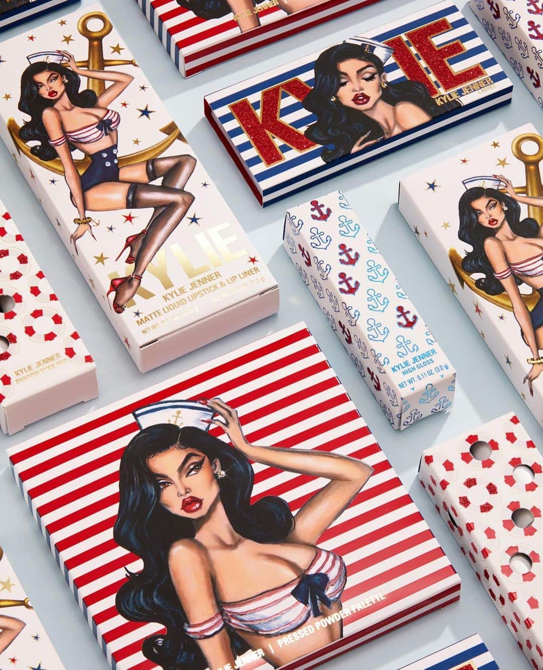 Kylie Cosmeticsさんのインスタグラム写真 - (Kylie CosmeticsInstagram)「Our NEW limited edition Sailor Summer Collection launches TODAY at 3pm pst on KylieCosmetics.com 💙⚓️ Buy the full collection bundle and save $10! You don't want to miss this. ✨」9月1日 0時15分 - kyliecosmetics