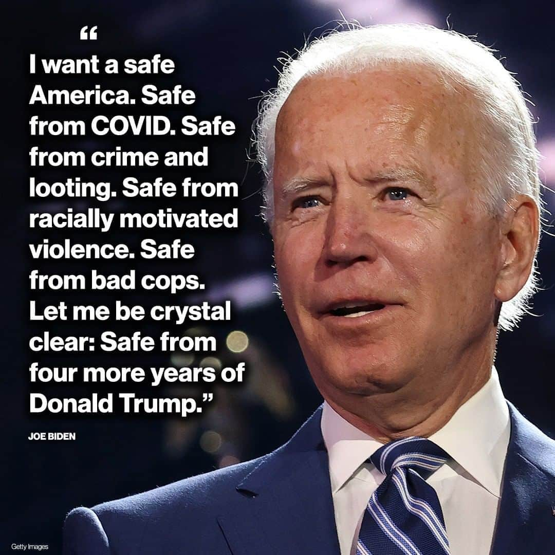 ABC Newsさんのインスタグラム写真 - (ABC NewsInstagram)「Former Vice President Joe Biden attacked President Trump’s handling of civil unrest sparked by police violence in a speech Monday afternoon in Pittsburgh, his first in-person campaign trip on the road since the Democratic National Convention two weeks ago.  "I want a safe America. Safe from COVID. Safe from crime and looting. Safe from racially motivated violence. Safe from bad cops," Biden said. "Let me be crystal clear: Safe from four more years of Donald Trump."」9月1日 3時22分 - abcnews