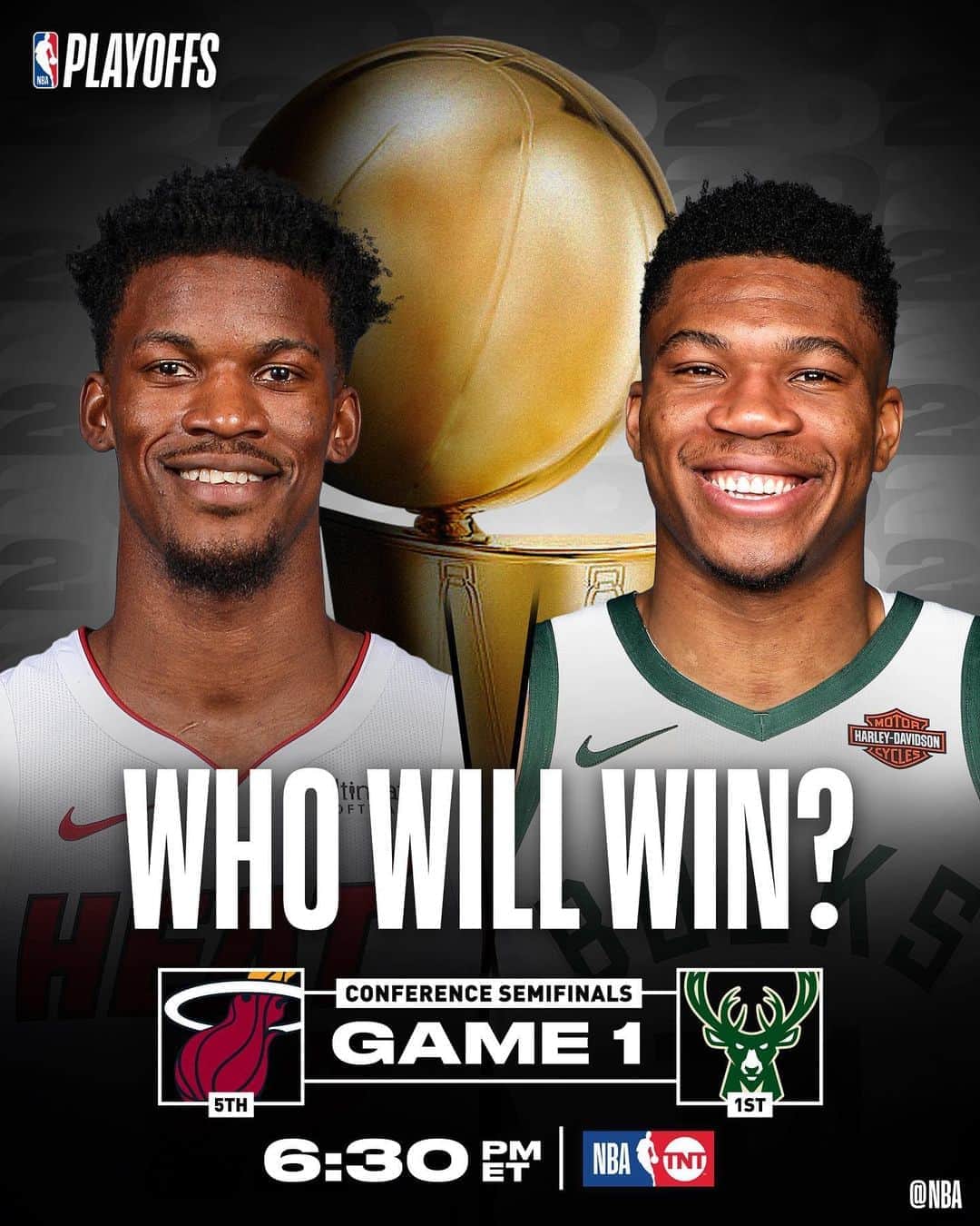 NBAさんのインスタグラム写真 - (NBAInstagram)「The @miamiheat & @bucks open up their Eastern Conference Semis series 6:30pm/et @nbaontnt!  WHO YA GOT?」9月1日 4時08分 - nba
