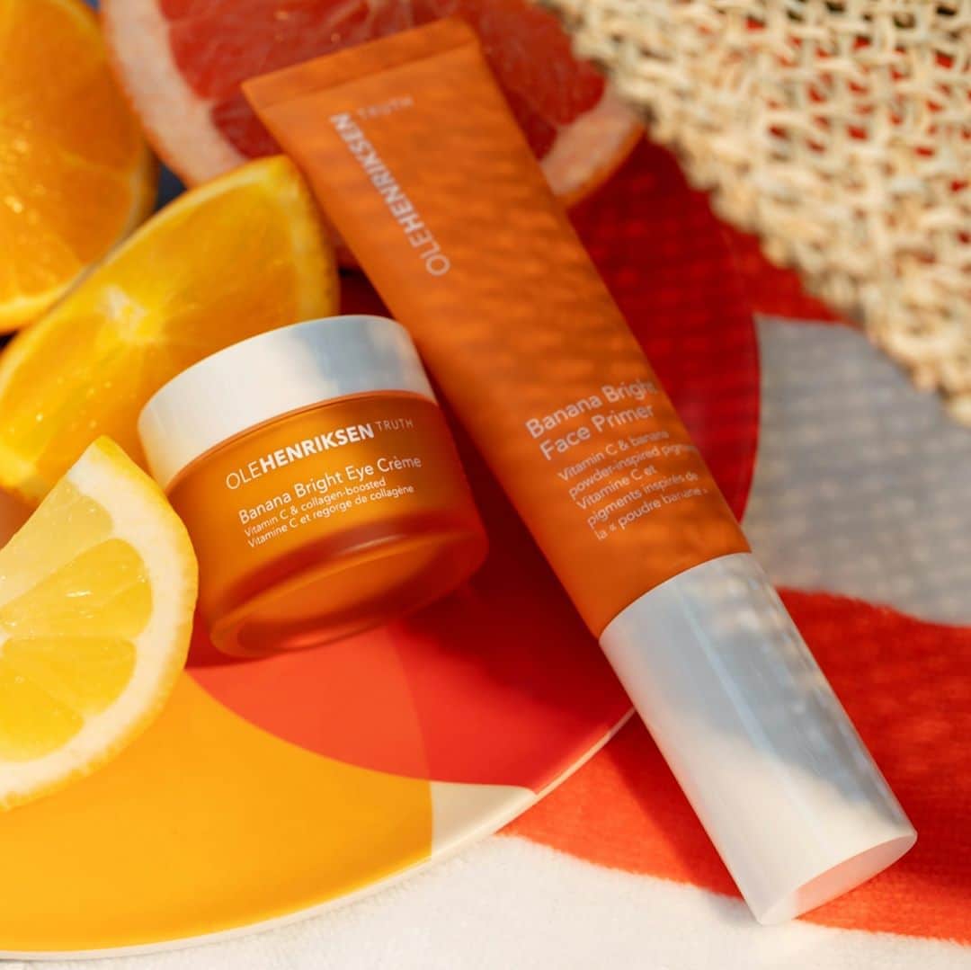 のインスタグラム：「No shady business with these two ✨✨✨Banana Bright Eye Crème + Banana Bright Face Primer: 🍌 instantly brighten & color correct 🍌 improve makeup wear 🍌 are made with #vitaminC & banana powder-inspired pigments 🍌 hydrate Who else loves this combo?」