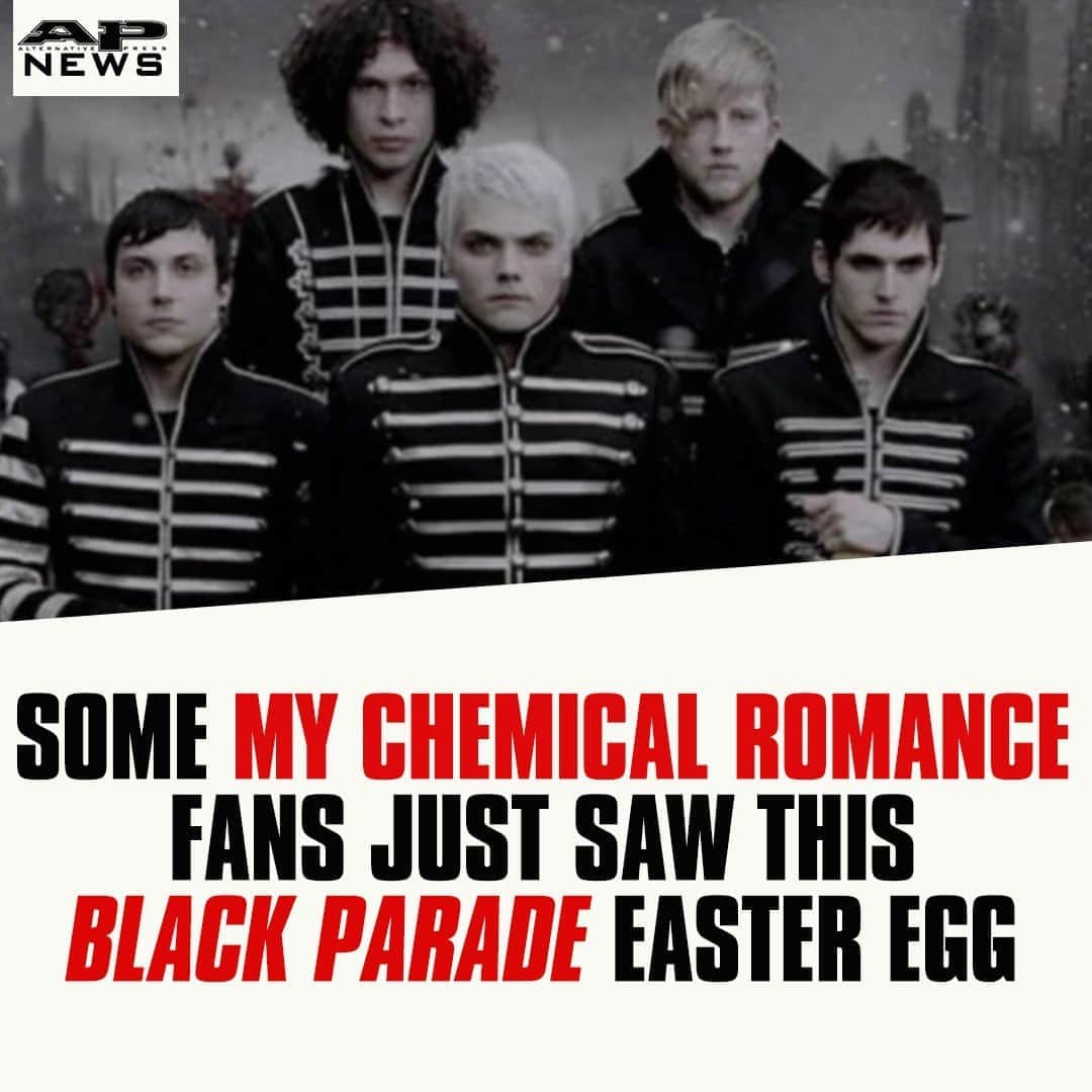 Alternative Pressさんのインスタグラム写真 - (Alternative PressInstagram)「@mychemicalromance hid this ‘Black Parade’ Easter egg over a decade ago and some fans are just now noticing it⁠ LINK IN BIO⁠ .⁠ .⁠ .⁠ #mychemicalromance #mychem #mcr #mcrmy #gerwardway #mikeyway #frankiero #raytoro #blackparade #theblackparade #welcometotheblackparade #blackparadeeasteregg #theblackparadeeasteregg #alternativepress #altpress」9月1日 6時30分 - altpress