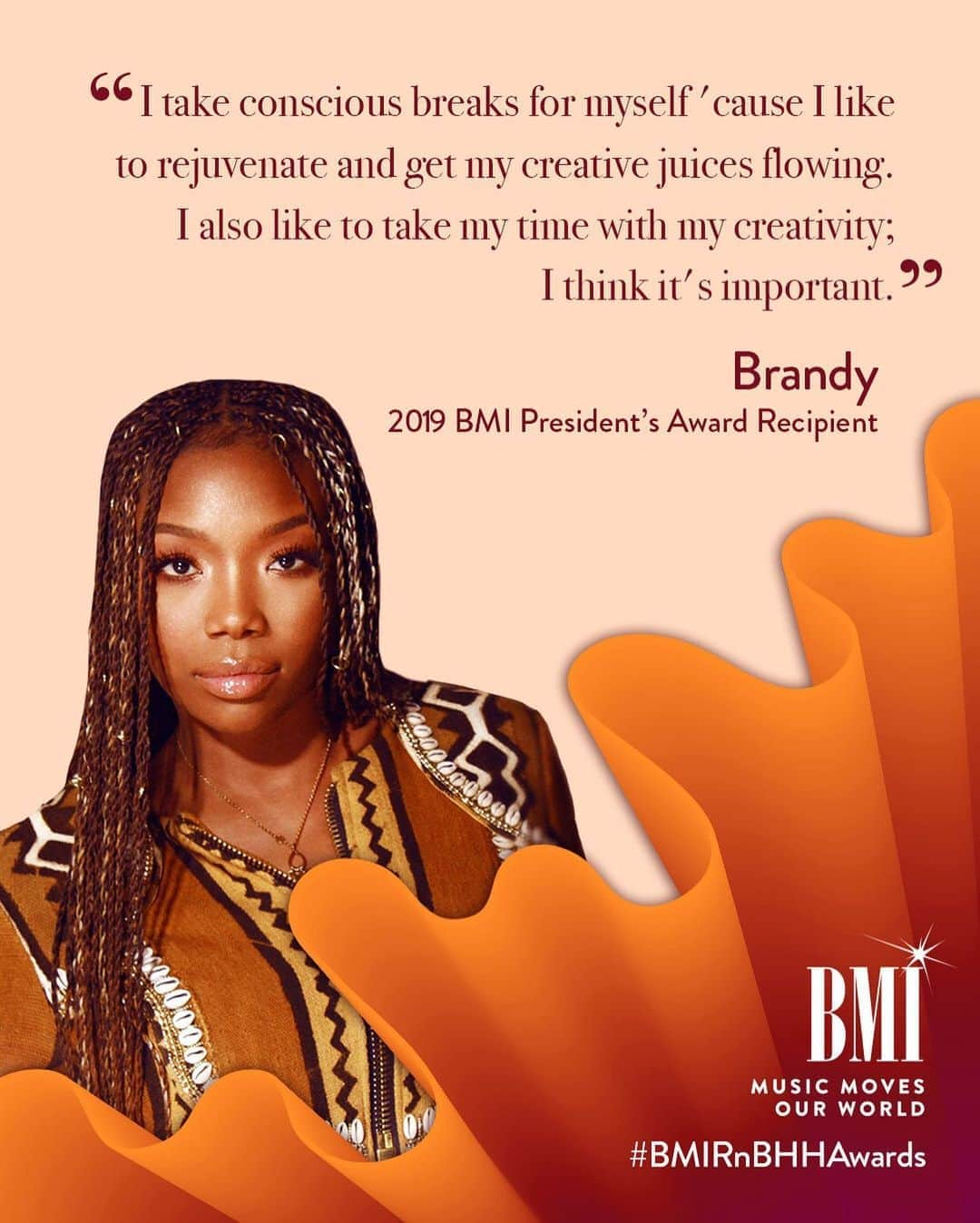 Broadcast Music, Inc.さんのインスタグラム写真 - (Broadcast Music, Inc.Instagram)「Motivation from @brandy!  Did you tune in to the #Brandy vs. #Monica @verzuztv? @monicadenise」9月1日 11時55分 - bmi