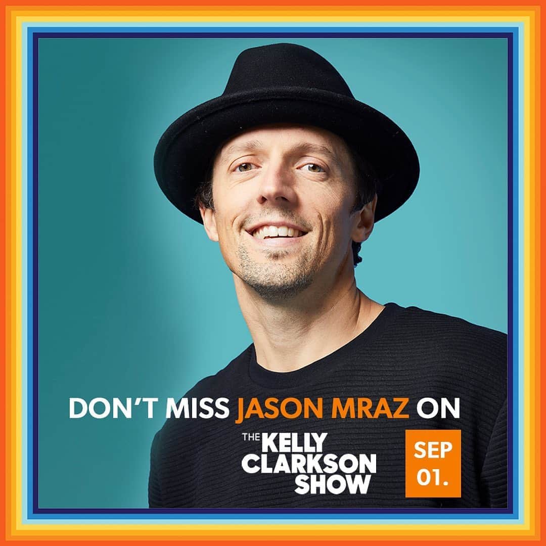 ジェイソン・ムラーズのインスタグラム：「Tune in tomorrow for a special interview & performance on the @kellyclarksonshow! • September 1st on @nbc (check local listings for time) #look4thegood #kellyclarksonshow」