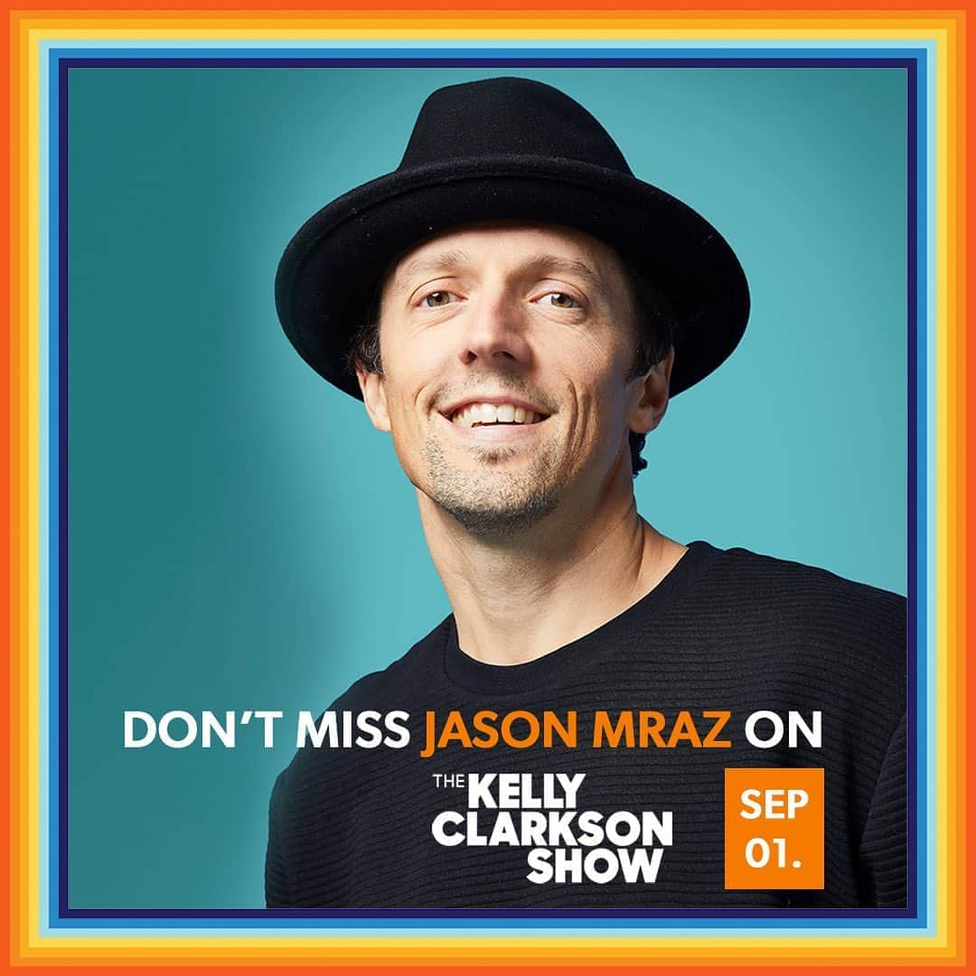 ジェイソン・ムラーズさんのインスタグラム写真 - (ジェイソン・ムラーズInstagram)「Tune in tomorrow for a special interview & performance on the @kellyclarksonshow! • September 1st on @nbc (check local listings for time) #look4thegood #kellyclarksonshow」9月1日 7時39分 - jason_mraz