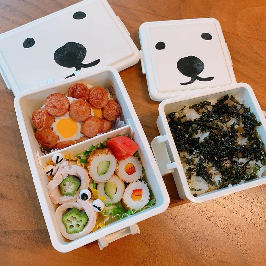 佐藤弥生さんのインスタグラム写真 - (佐藤弥生Instagram)「最近のお弁当🍱 #３歳#５歳#お弁当#ランチボックス」9月1日 9時37分 - sato__yayoi