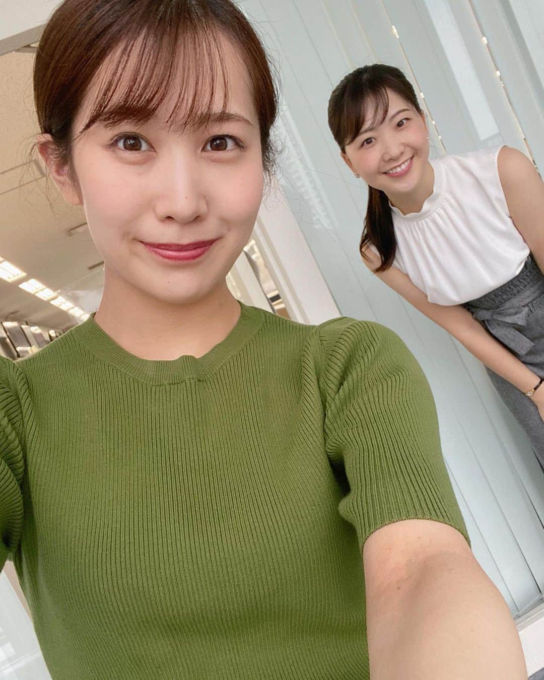 島津咲苗さんのインスタグラム写真 - (島津咲苗Instagram)「西尾ちゃんです✨ 新人研修頑張っています☺︎ . . . #メーテレ #アナウンサー #西尾菜々美 #島津咲苗 #メーテレアナウンサー #新人 #新人アナ #しっかり者です #👍 #ソーシャルディスタンス」9月1日 19時39分 - sanae_shimazu