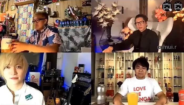 のインスタグラム：「GACKTさんと一緒に家呑み！ 三度目の出演有り難う御座いました！ GACKTさんと松本社長のお話しを聞かせて頂けてとても胸を打たれました。 僕ももっと情熱を持って色々な事に取り組んでGACKTさんのようにカッコいい漢になろう。。。  GACKTさんTENGA社長の松本さんしんのすけさん有り難う御座いました！」