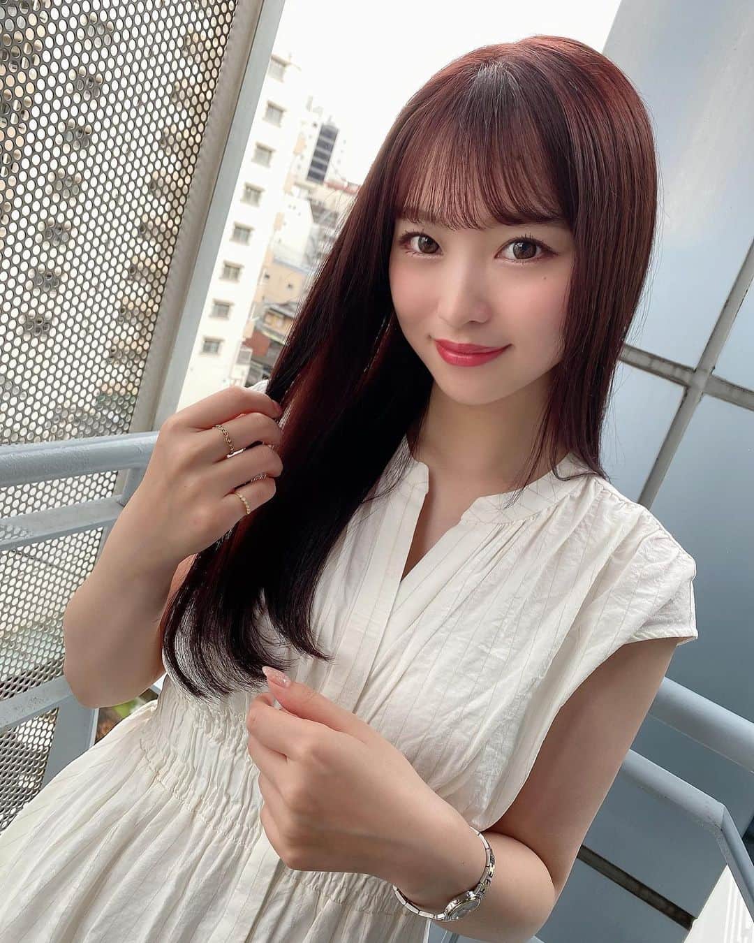 のインスタグラム：「. ちょいぴんく🦄💗﻿ #haircolor #pink #💇‍♀️」