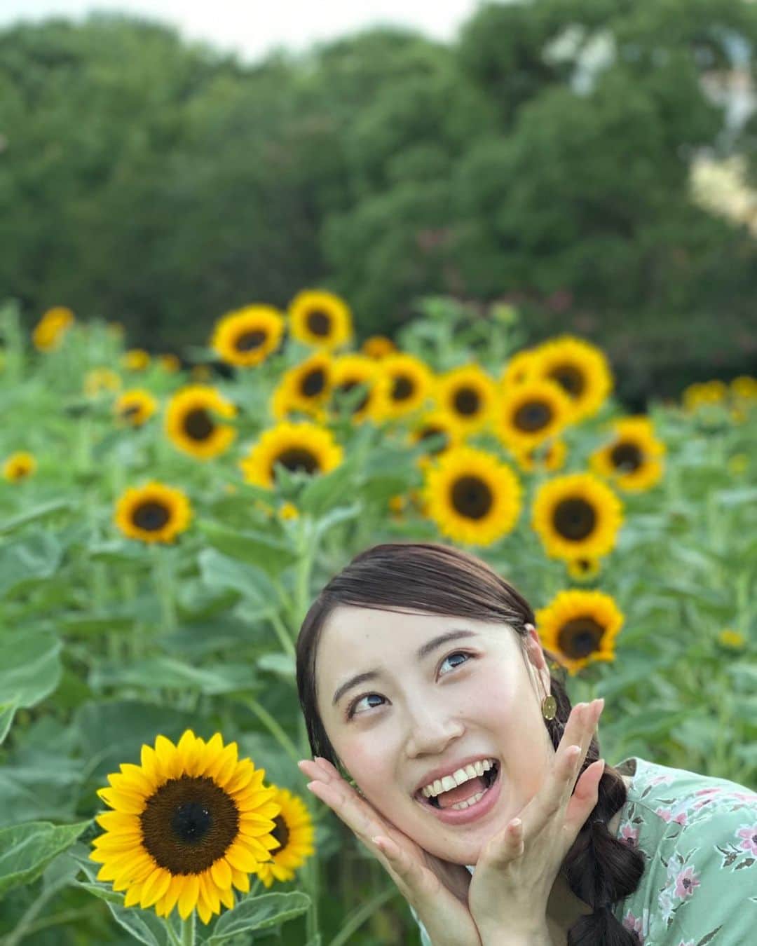 大上陽奈子さんのインスタグラム写真 - (大上陽奈子Instagram)「ひなぽこも咲いちゃったゾ😃🌻☆」9月1日 13時46分 - passcode_hina
