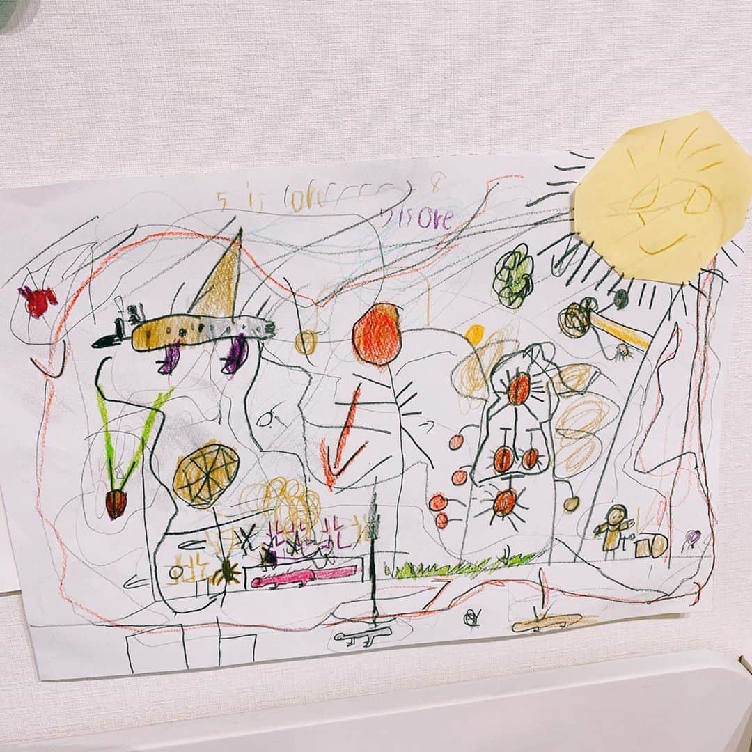 のインスタグラム：「息子の絵が好き。 #5歳#息子#art#こんな絵ばっかり描いてる」