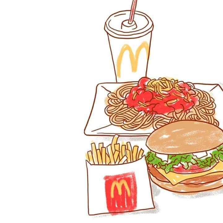 McDonald's Philippinesのインスタグラム：「Love the way @jasmot got creative with her McDo faves! #craving  Tag us when you post your McDo artworks for a chance to be featured!」