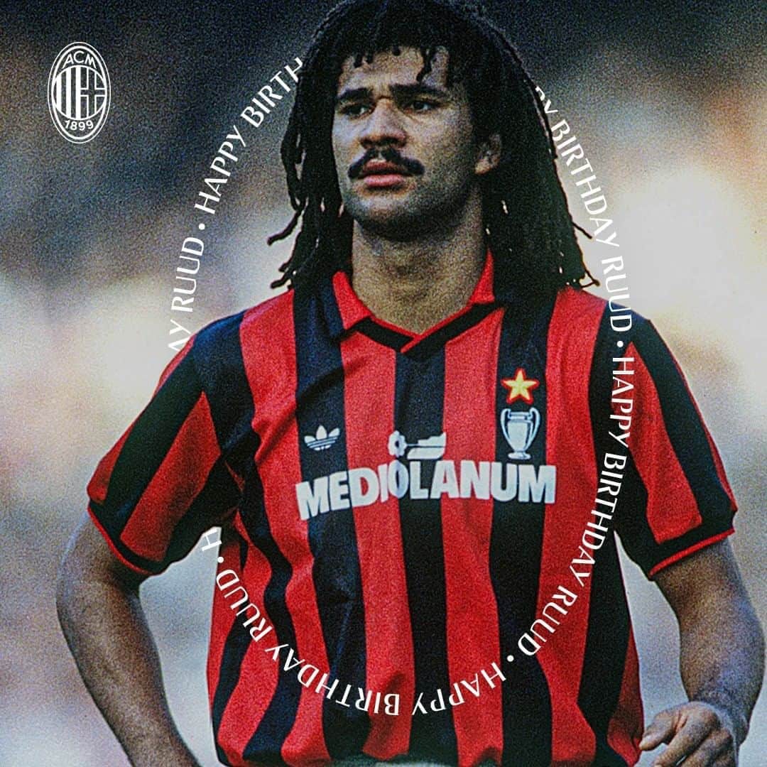 ACミランさんのインスタグラム写真 - (ACミランInstagram)「It’s a special day for one of the most iconic players ever! Happy birthday, @ruudgullit! 🎉 #SempreMilan」9月1日 16時00分 - acmilan