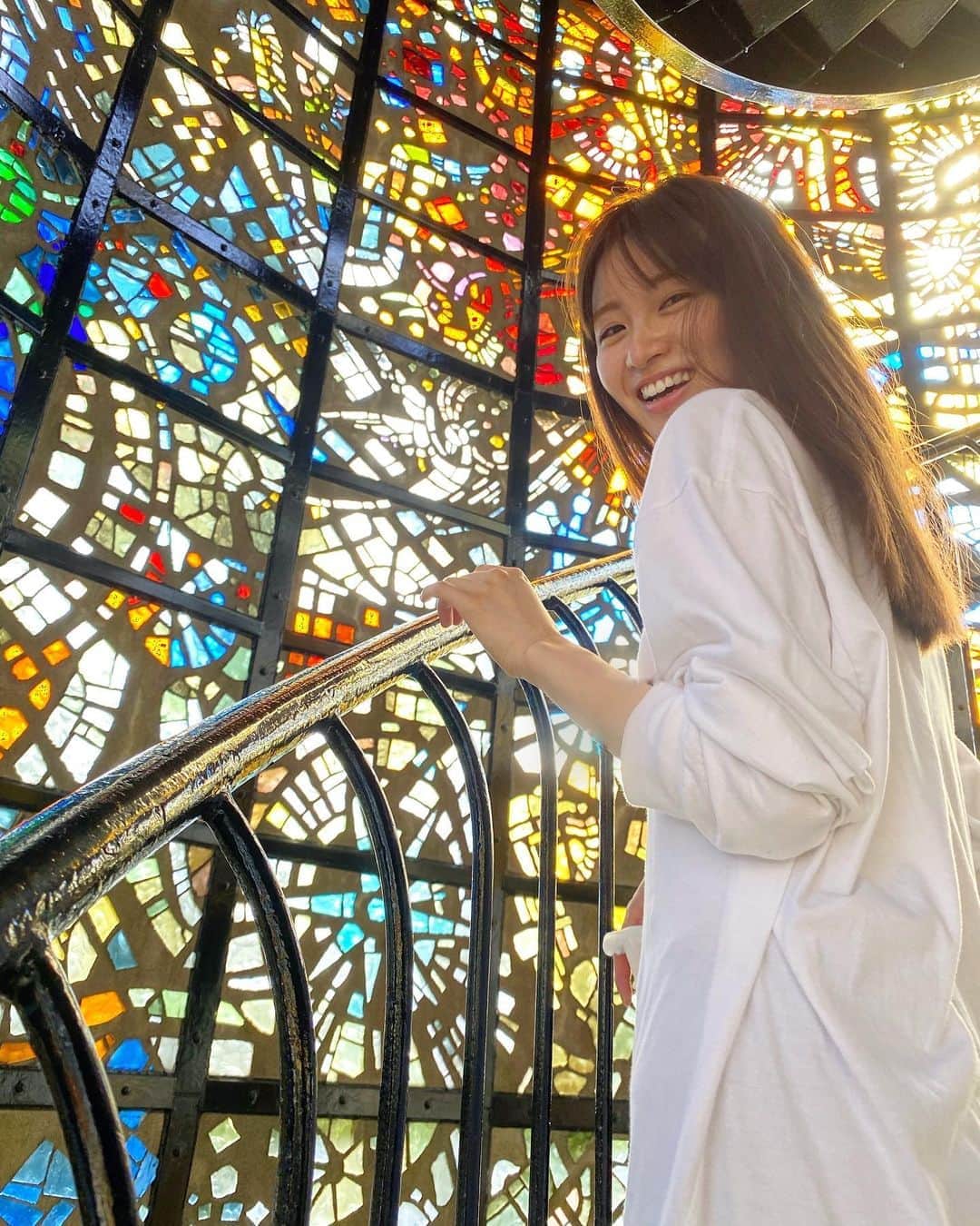 岡崎紗絵さんのインスタグラム写真 - (岡崎紗絵Instagram)「ものすっごく綺麗だった。 数ヶ月前の写真ですが。 きらきら〜！！！  #光が綺麗に入って　#きらきらしてました　#これぞ映えやで」9月1日 16時31分 - sae_okazaki