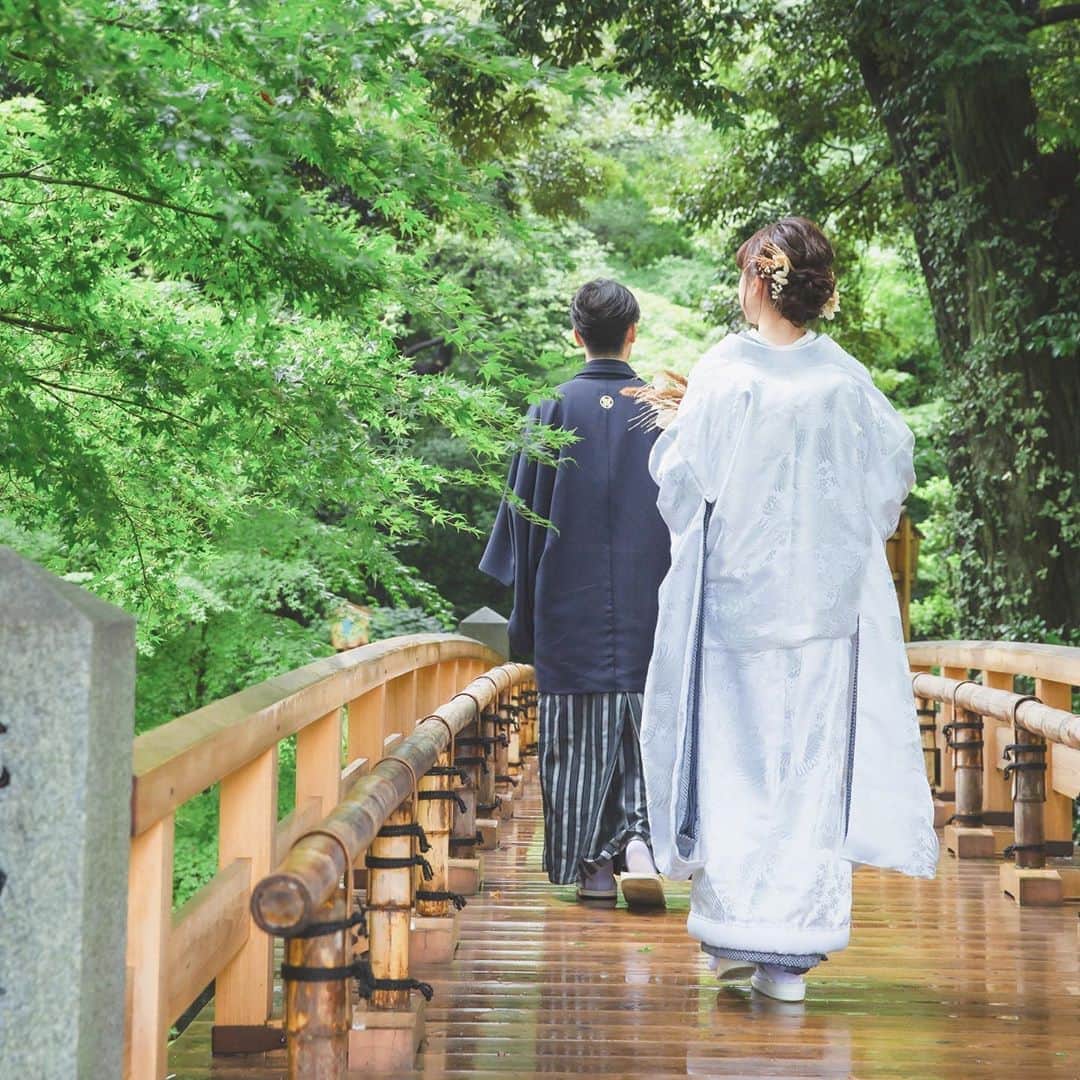 CLAIREのインスタグラム：「雨上がりの美しさとともに✨ ・ @clairebridalstudio」