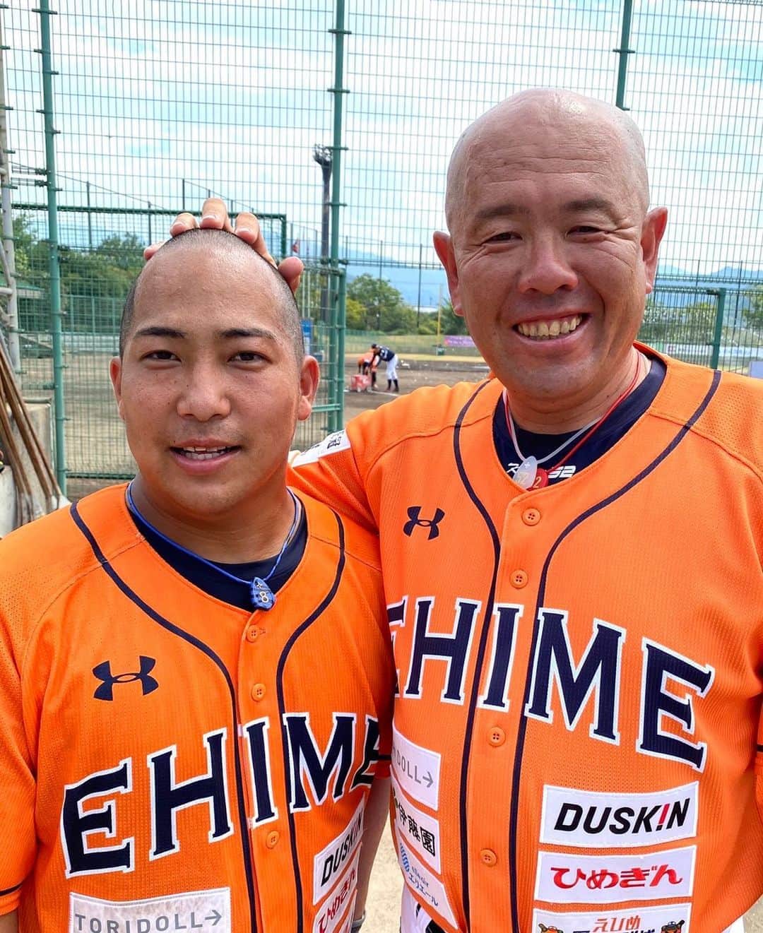 小田幸平のインスタグラム：「丸刈りしたのはいいけど、全然打たない💢明日期待するか。#愛媛マンダリンパイレーツ#中日ドラゴンズ#読売ジャイアンツ#はげch#植田拓#盛岡大附属高校」